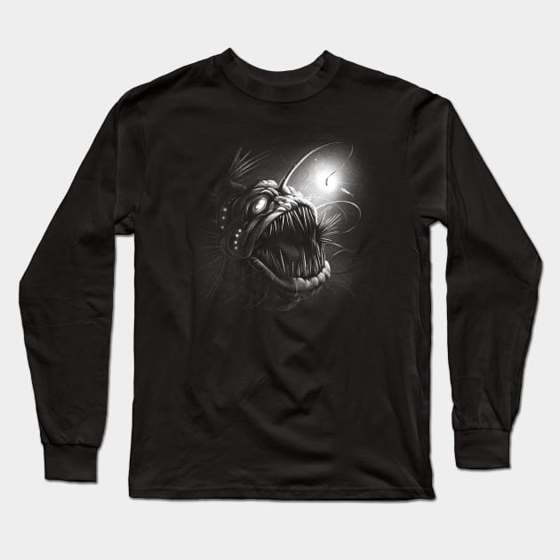 Angler Fish Long Sleeve T-Shirt by LAPublicTees